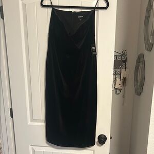 Express Black Velvet Dress